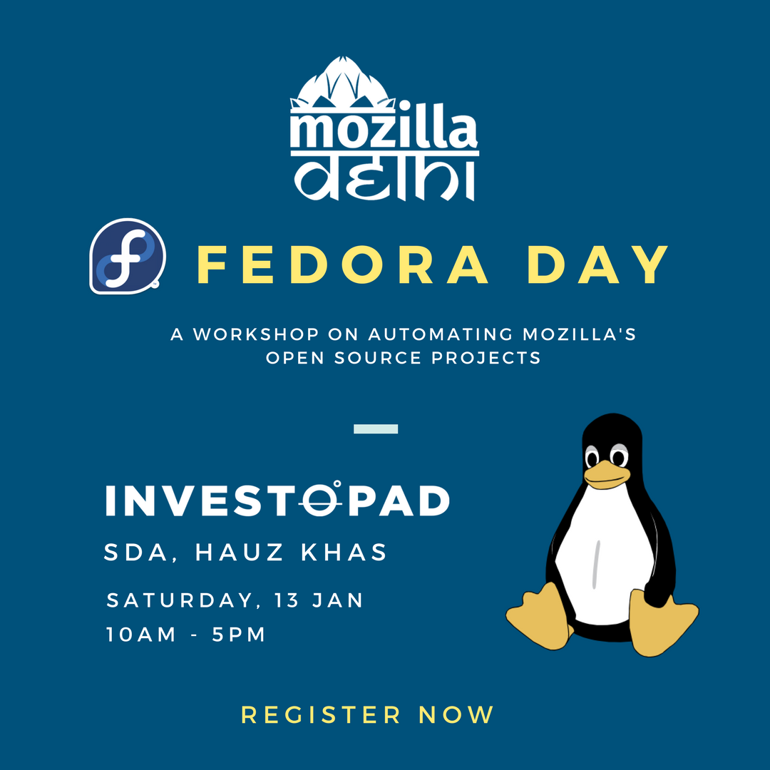 Mozilla Delhi's Moz Fedora Day